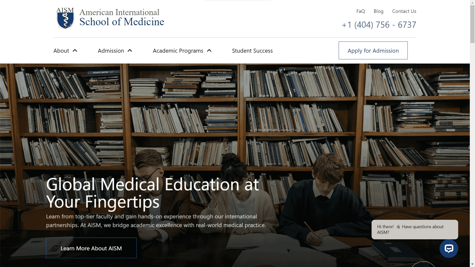 An image of the AISM Website Redesign project.