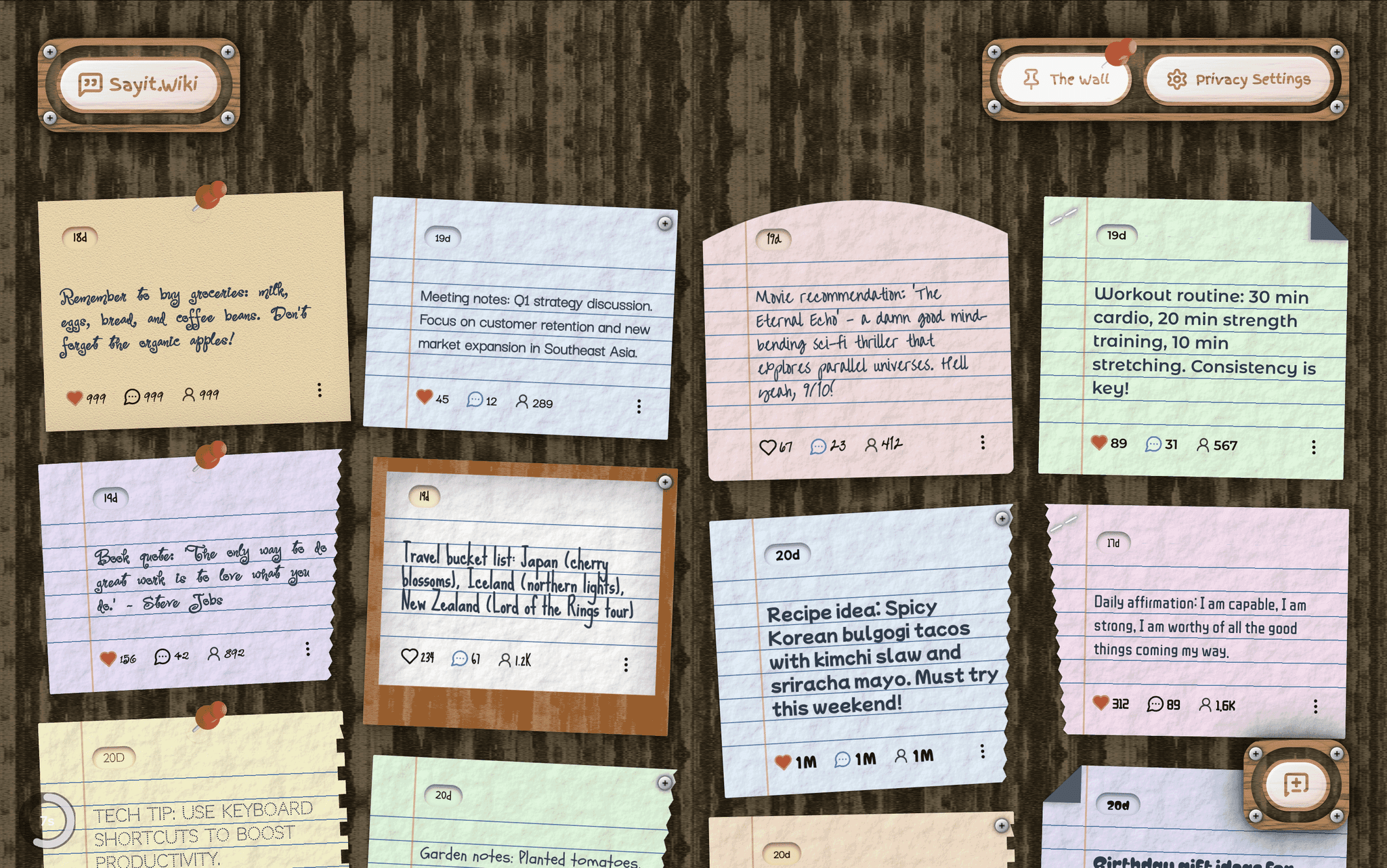 An image of the SayIt Wiki project.