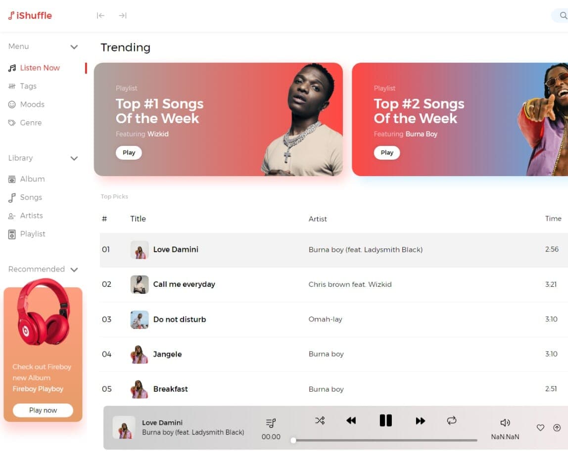 An image of the Ideal-Shuffle project.
